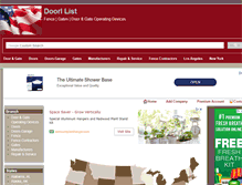 Tablet Screenshot of doorlist.us